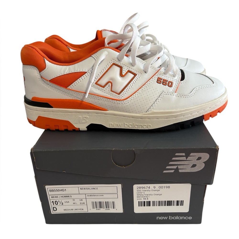 New Balance 550 Syracuse White Varsity Orange Men's Sneakers